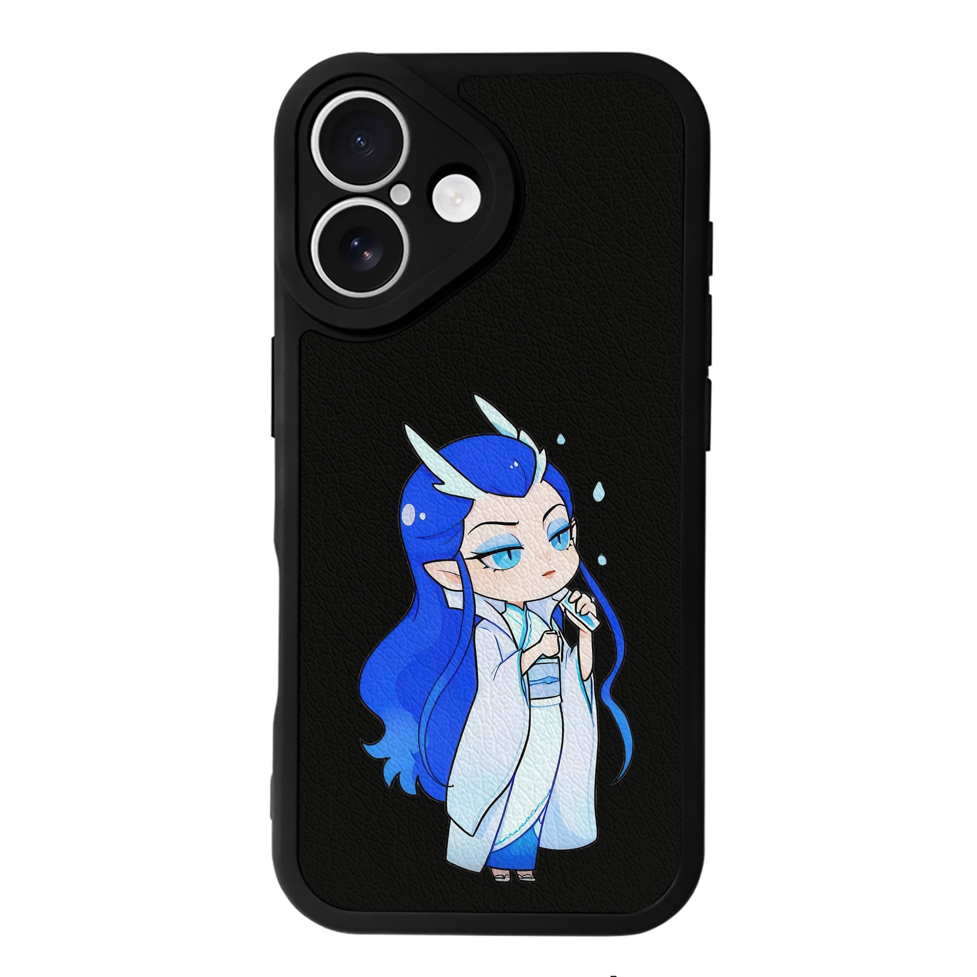 （画像用） Ne Zha 2 ナタ 魔童の大暴れ 【iPhone 16シリーズ対応】シリコンスマホケース（レザー調） 材質：シリコン
